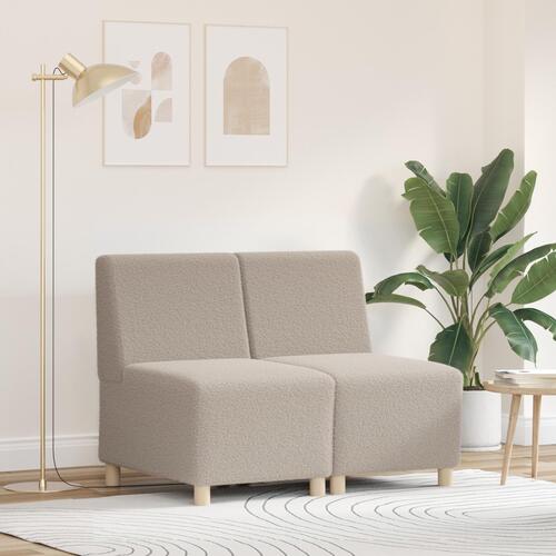 Sofa Chiar 2 stk Lysegrå 55 x 74 x 82 cm Corduroy stof