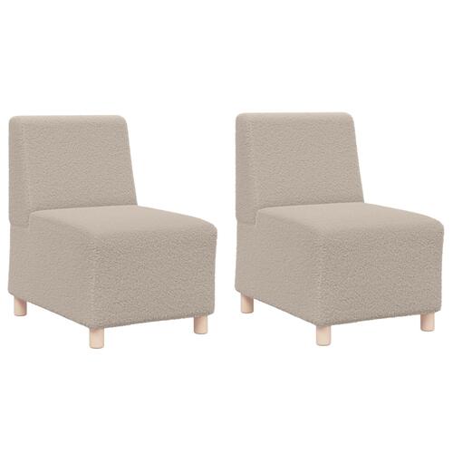Sofa Chiar 2 stk Lysegrå 55 x 74 x 82 cm Corduroy stof