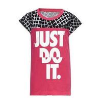 Børne Kortærmet T-shirt Nike 848-A72 Pink 100% bomuld