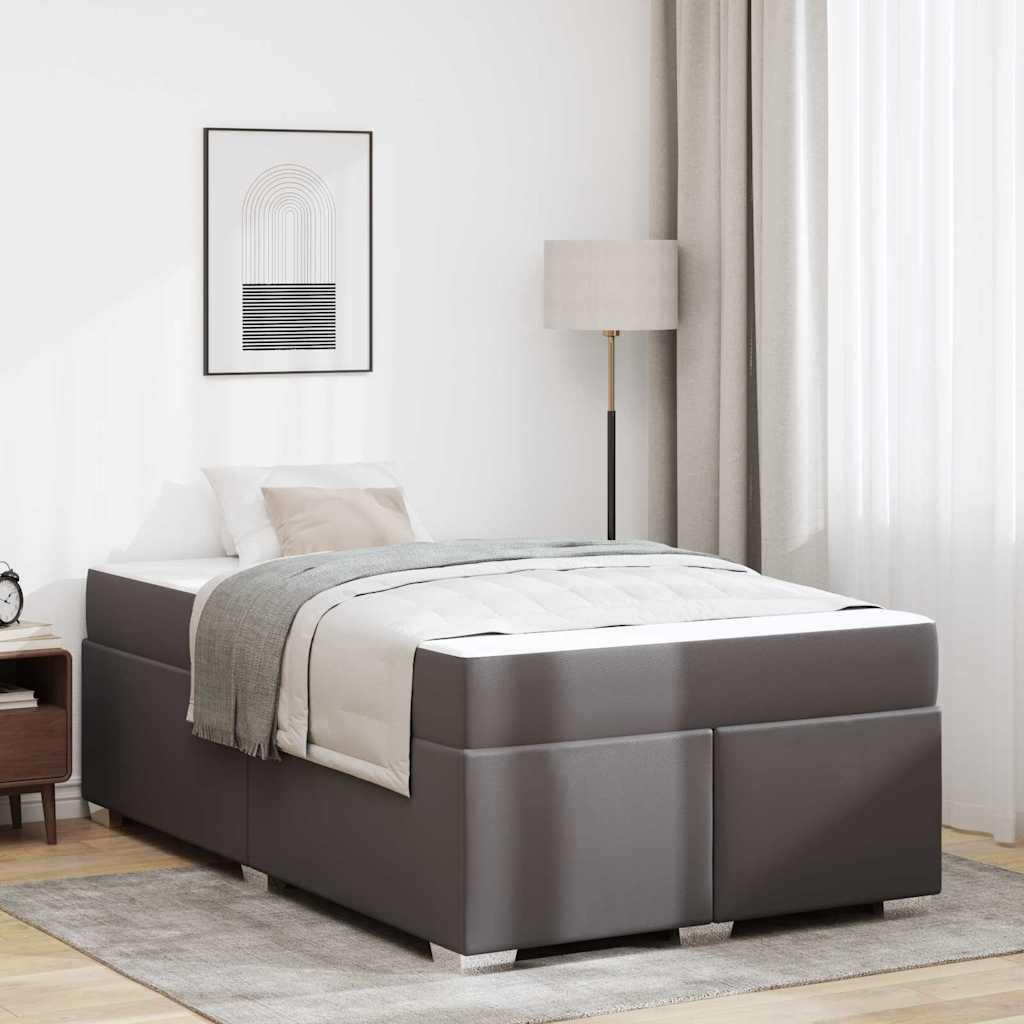 Sengestel Andet Grå 120 x 200 cm Kunstlæder