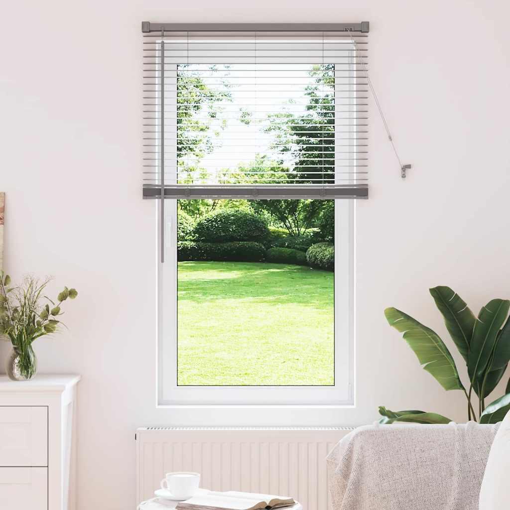 Vindues Blind med gardiner Sølv Aluminium billede