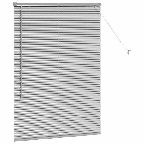 Persienner i aluminium - sølv 130 × 90 cm