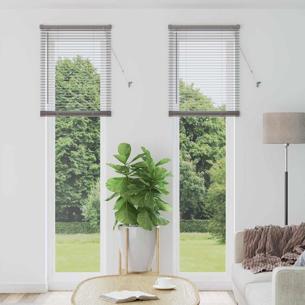 Persienner i aluminium - sølv 220 × 65 cm billede