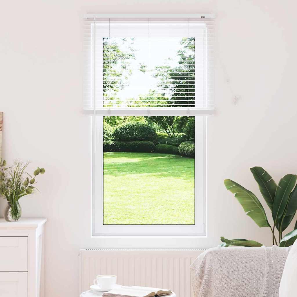 Persienne i aluminium - hvid 130 × 80 cm billede
