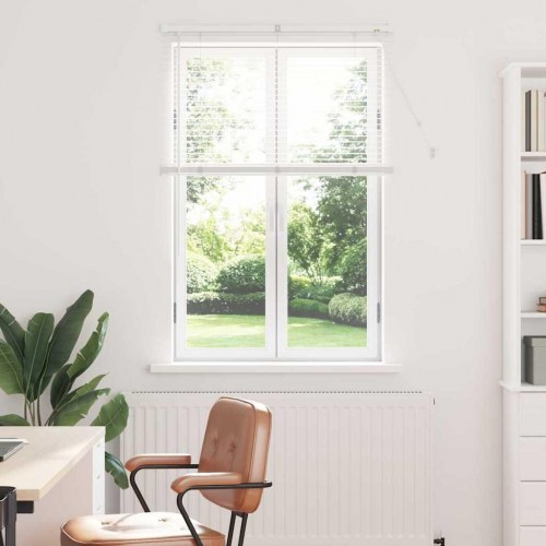 Persienne i aluminium - hvid 130 × 90 cm