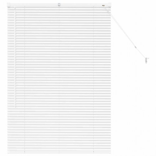 Persienne i aluminium - hvid 130 × 90 cm