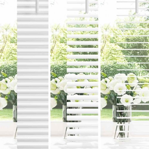 Persienne i aluminium - hvid 130 × 90 cm