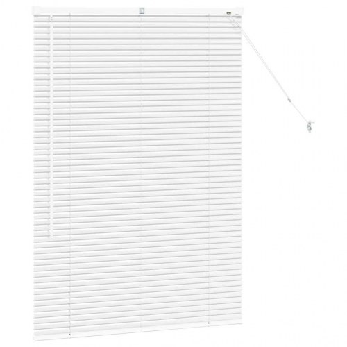 Persienne i aluminium - hvid 130 × 90 cm