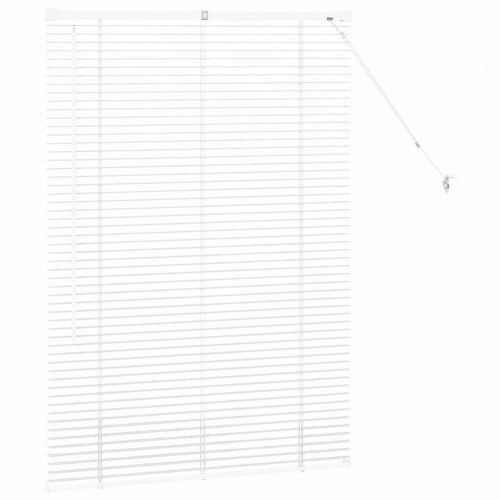 Persienne i aluminium - hvid 130 × 90 cm