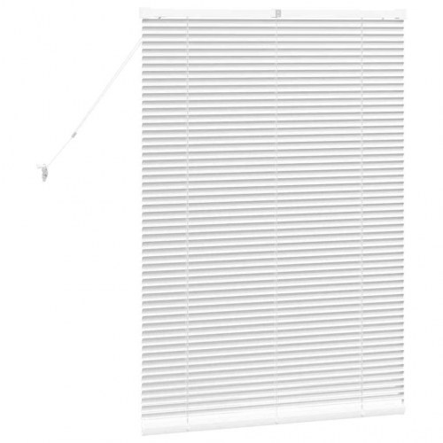 Persienne i aluminium - hvid 130 × 90 cm
