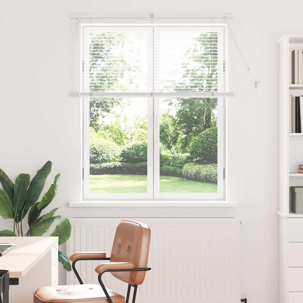 Persienne i aluminium - hvid 130 × 110 cm billede
