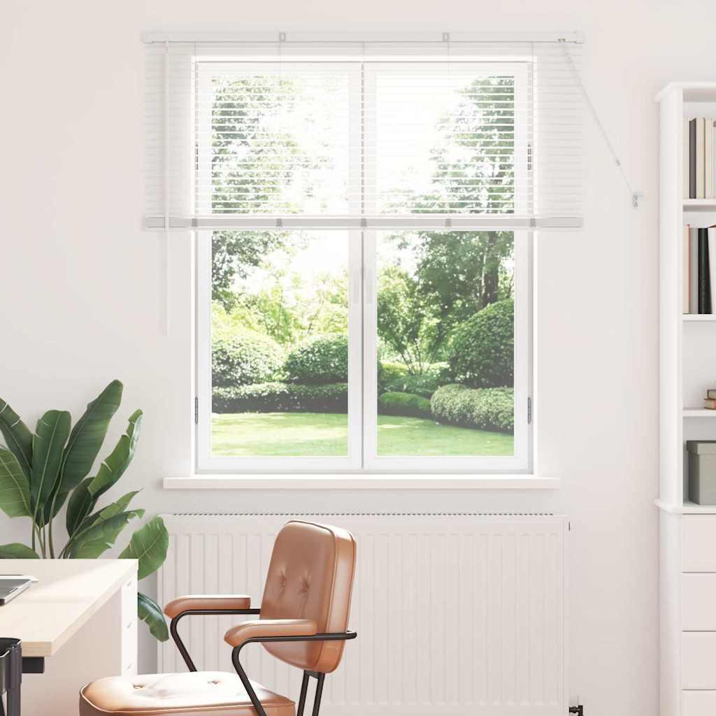 Persienner i aluminium - hvid 130 × 135 cm billede