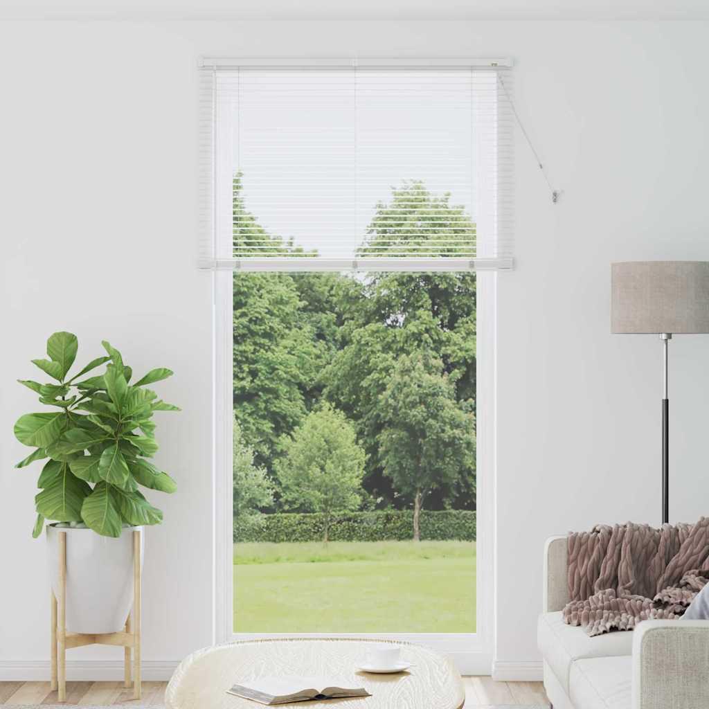 Persienne i aluminium - hvid 220 × 115 cm billede