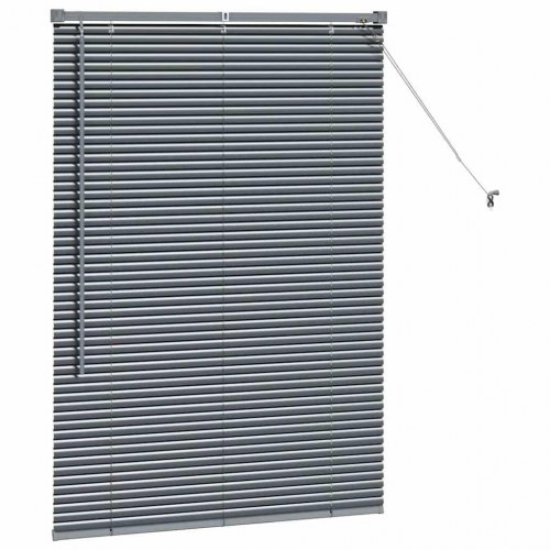 Persienner mørkegrå 130 × 90 cm i aluminium - venetianske indvendige persienner