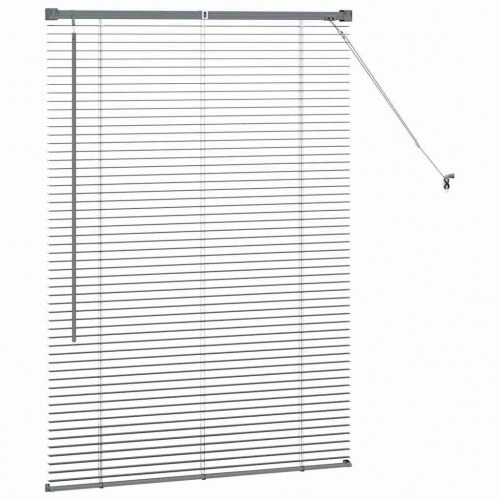 Persienner mørkegrå 130 × 90 cm i aluminium - venetianske indvendige persienner