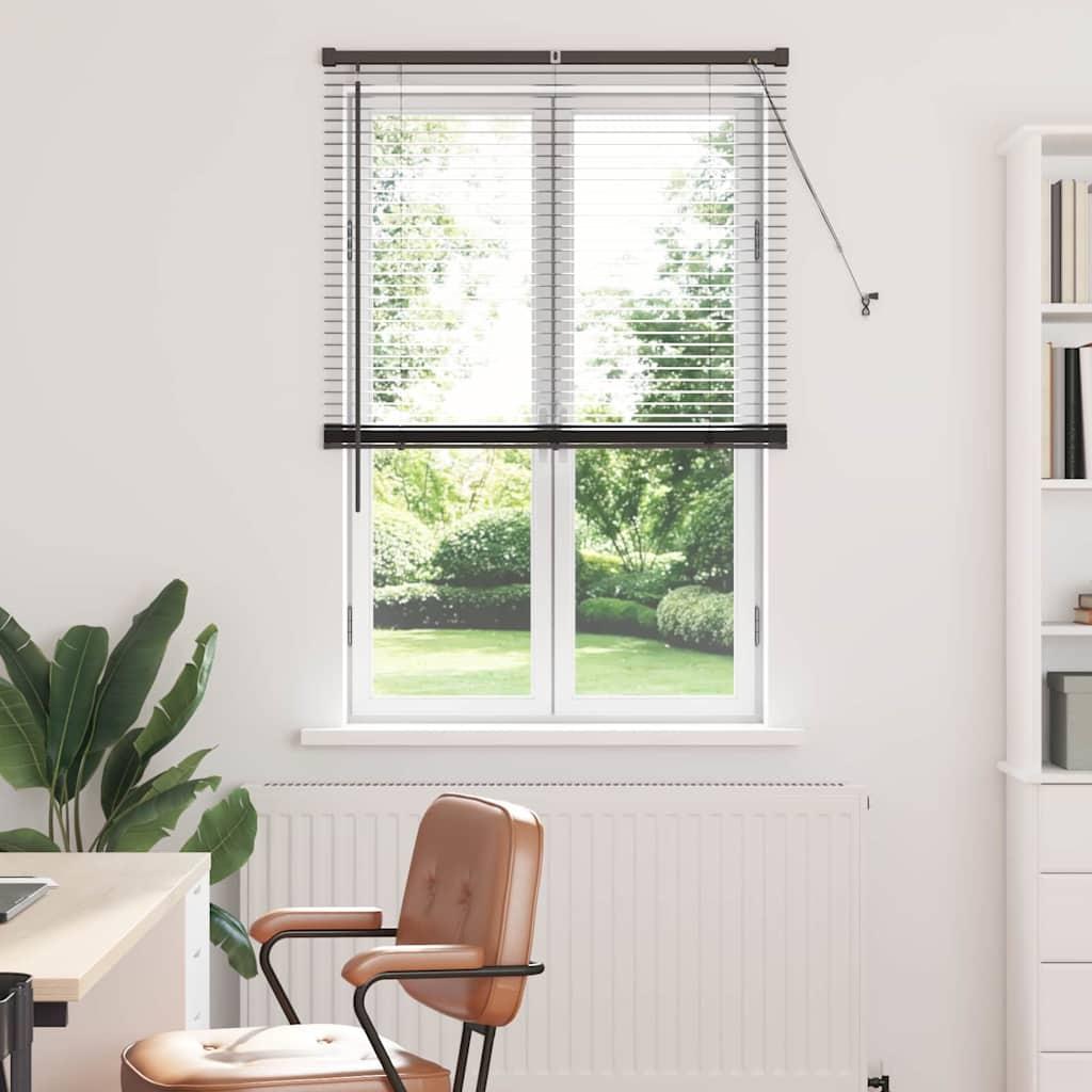 Persienner i aluminium - sort 175 × 90 cm billede
