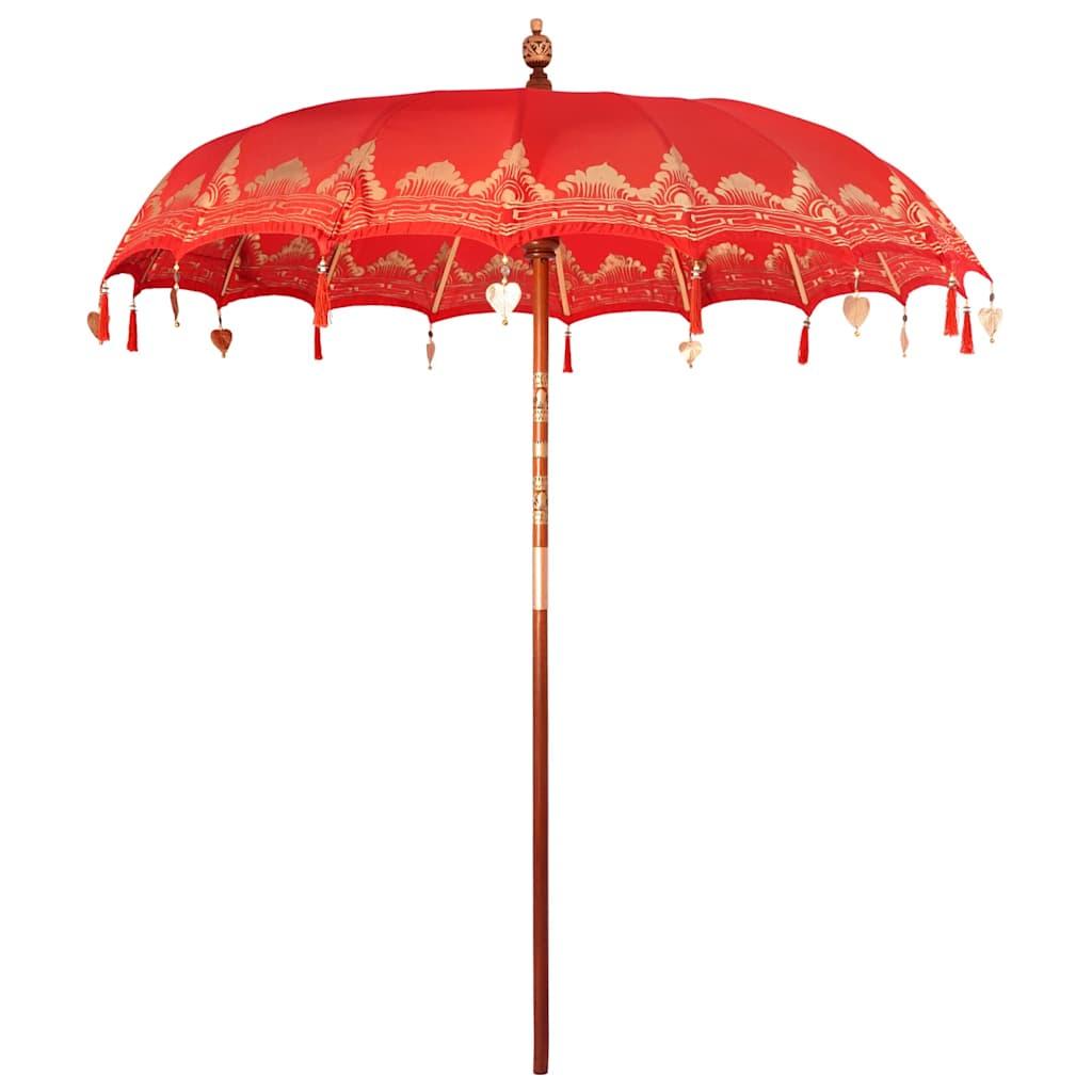 Balinesisk Parasol Rød 215 x 215 x 260 cm
