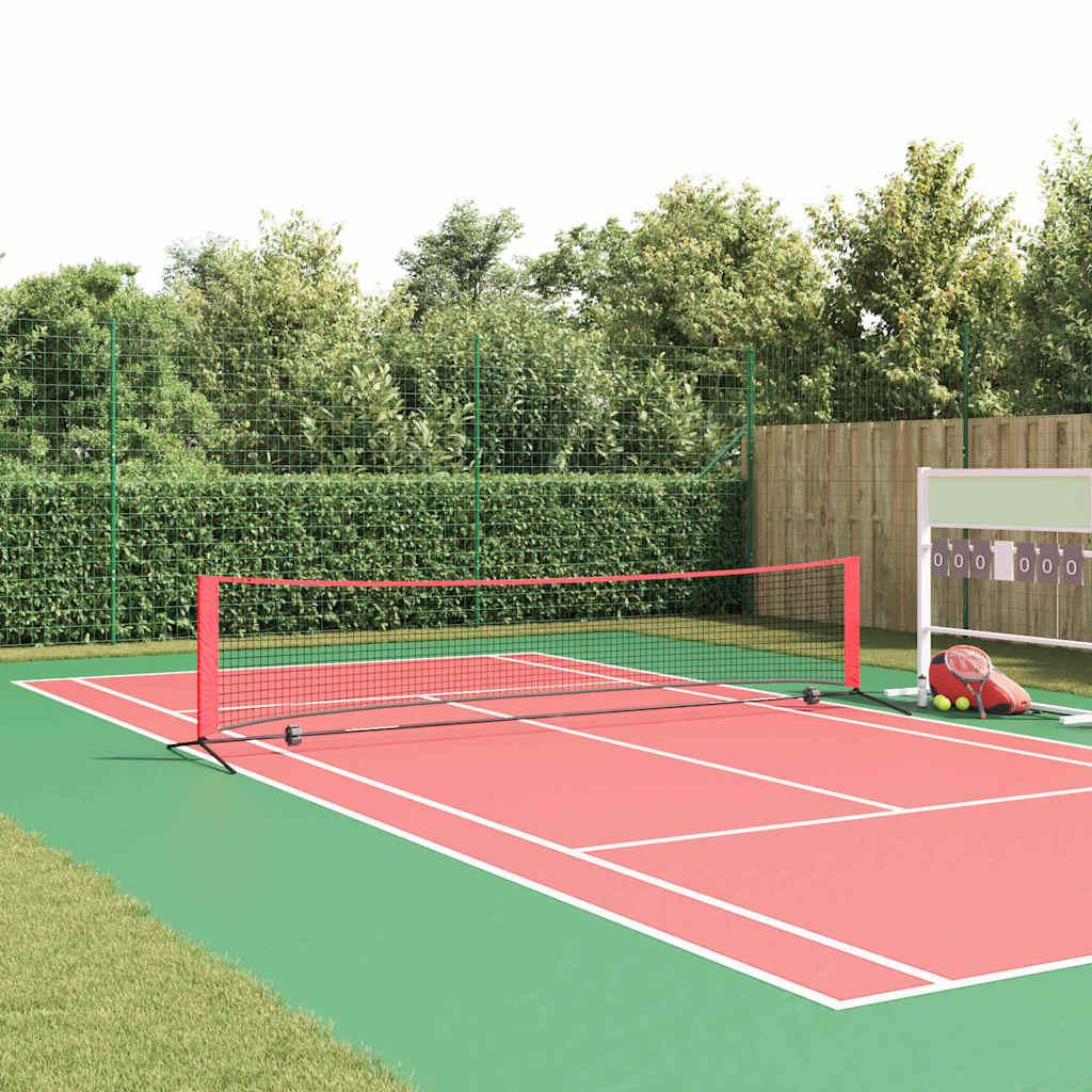 Tennis Net Sort og rød 396 x 92 x 87 cm Polyester