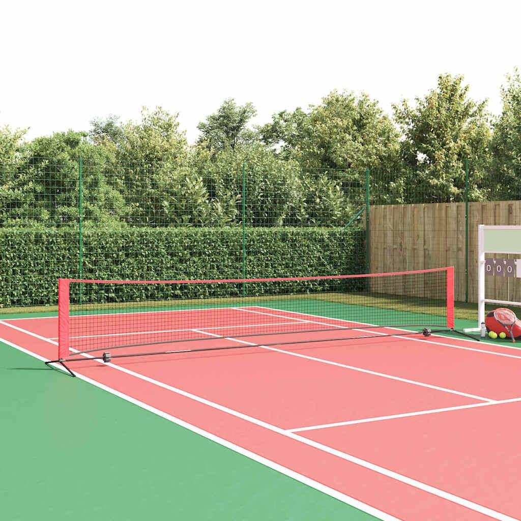 Tennis Net Sort og rød 494.5 x 90 x 87 cm Polyester