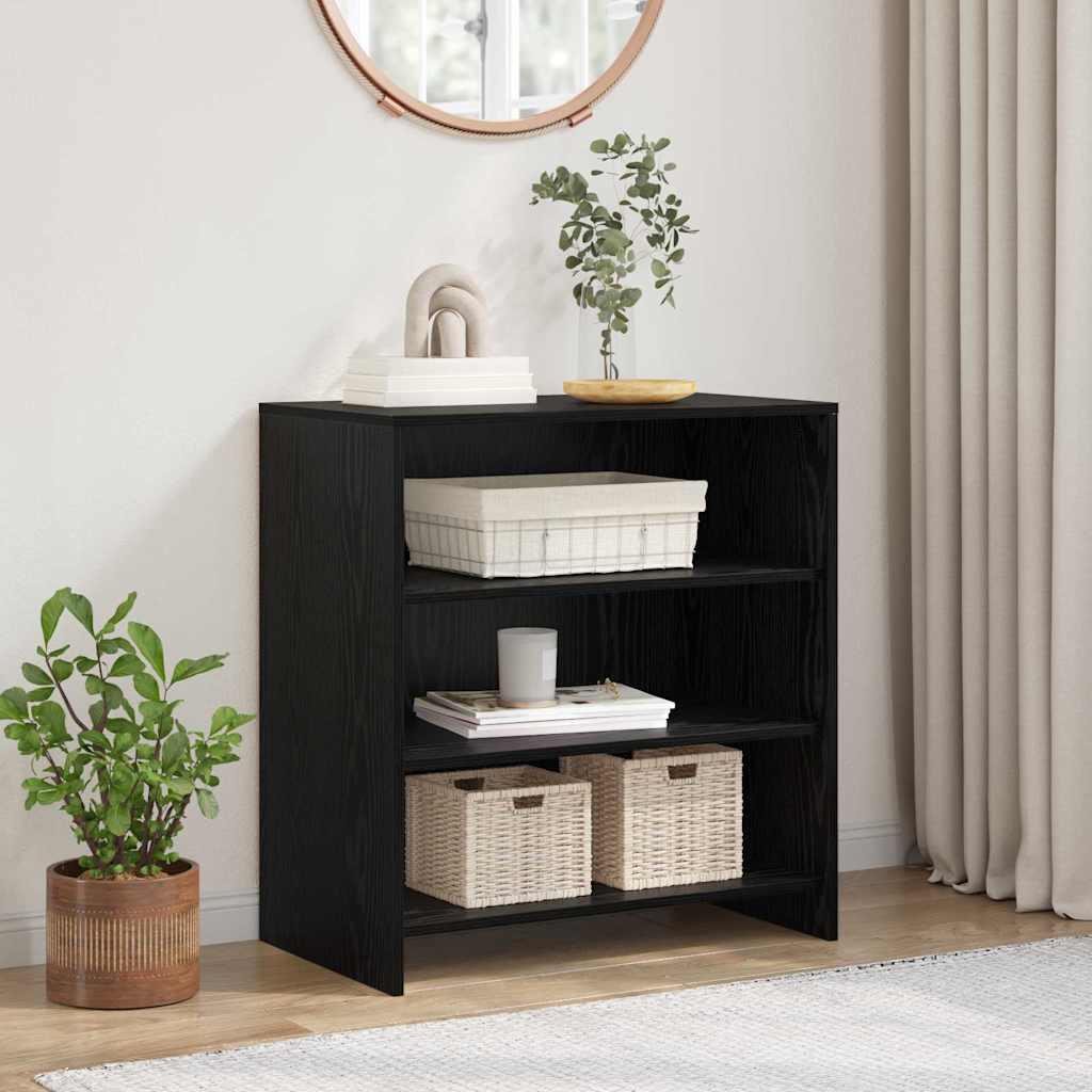 Sideboard i sort konstrueret træ - 70 × 41 × 75 cm billede