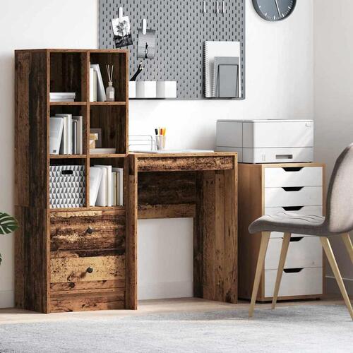 Rustik Skrivebord Gammelt træ Konstrueret træ 60 x 40 x 76 cm