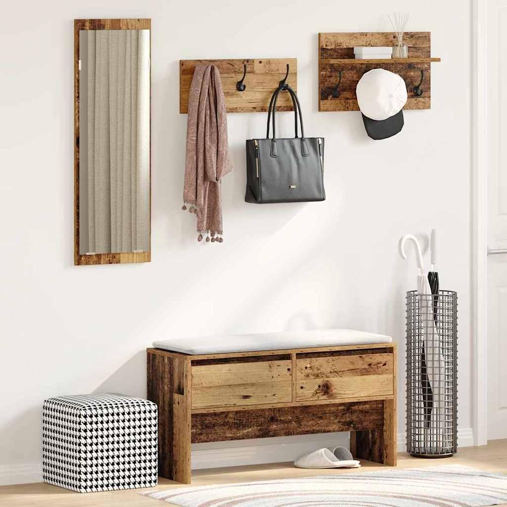 Entremøbelsæt Gammelt træ 90 x 31 x 46.5 cm Konstrueret træ