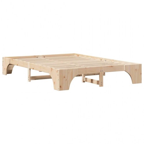 Sengestel i massivt fyrretræ 150 x 200 cm - naturfarvet