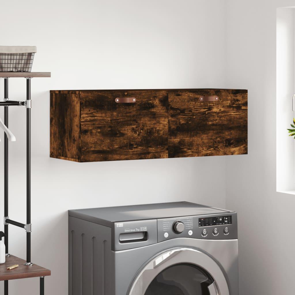Vægskab 100×36,5×35 cm i konstrueret træ - røget sonoma-eg billede