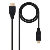 Mikro HDMI-kabel NANOCABLE 10.15.3502 1,8 m Sort