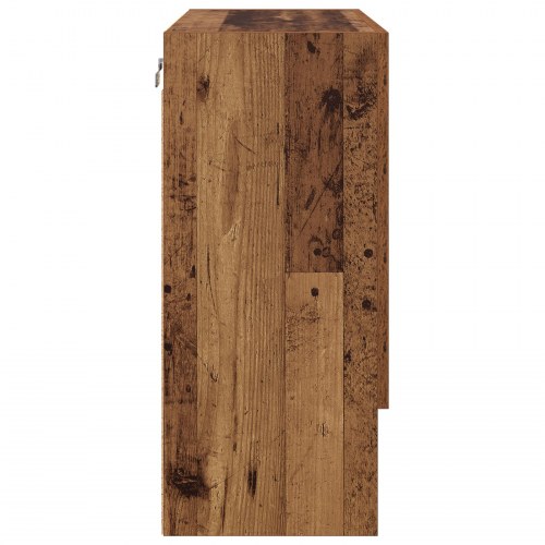 Vægmonteret skab 60 x 31 x 70 cm - gammelt træ