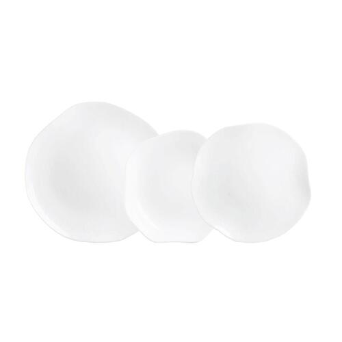 Luminarc Galeo spisestel - hvidt glas, 18 dele