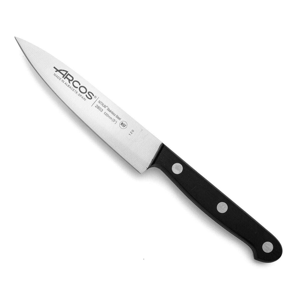 Kokkekniv Arcos Universal - sort håndtag, stål 12 cm