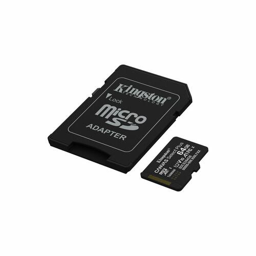 Kingston microSDXC-hukommelseskort 64 GB med adapter