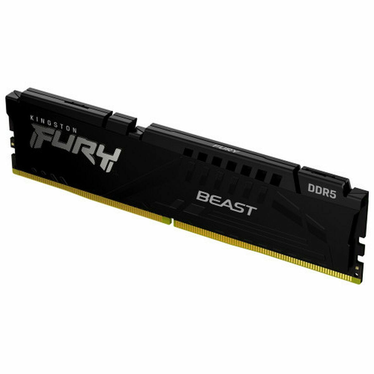 Kingston FURY Beast - DDR5 - modul - 16 GB - DIMM 288-PIN - 6400 MHz / PC5-51200 - CL32 - 1.4 V - ikke bufferet - on-die ECC - sort