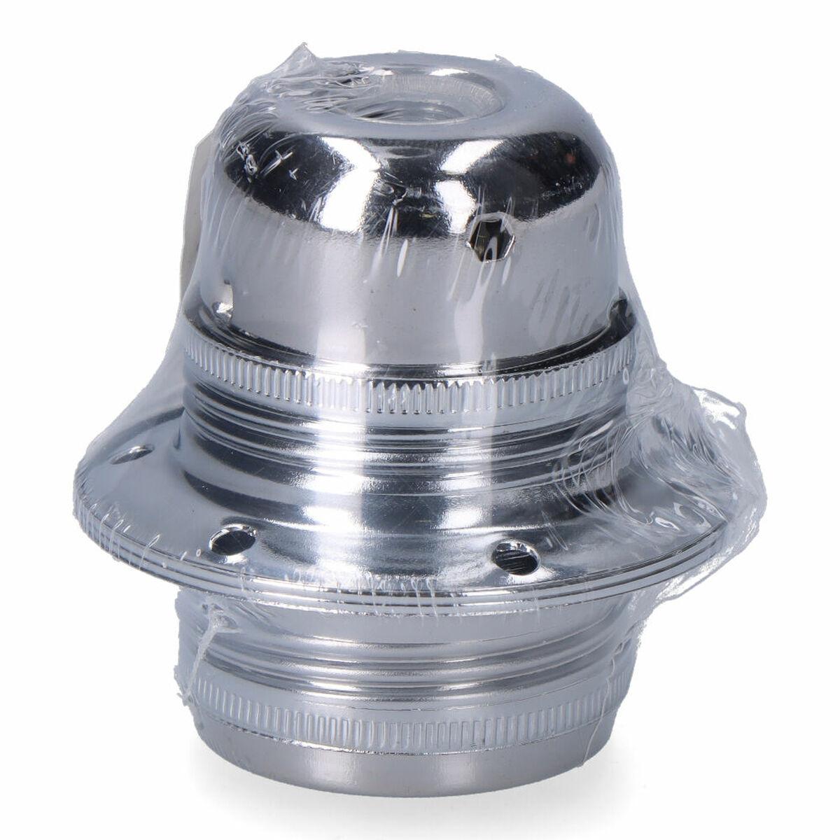 F-line lampeholder E27, sølvfarvet - 100 W