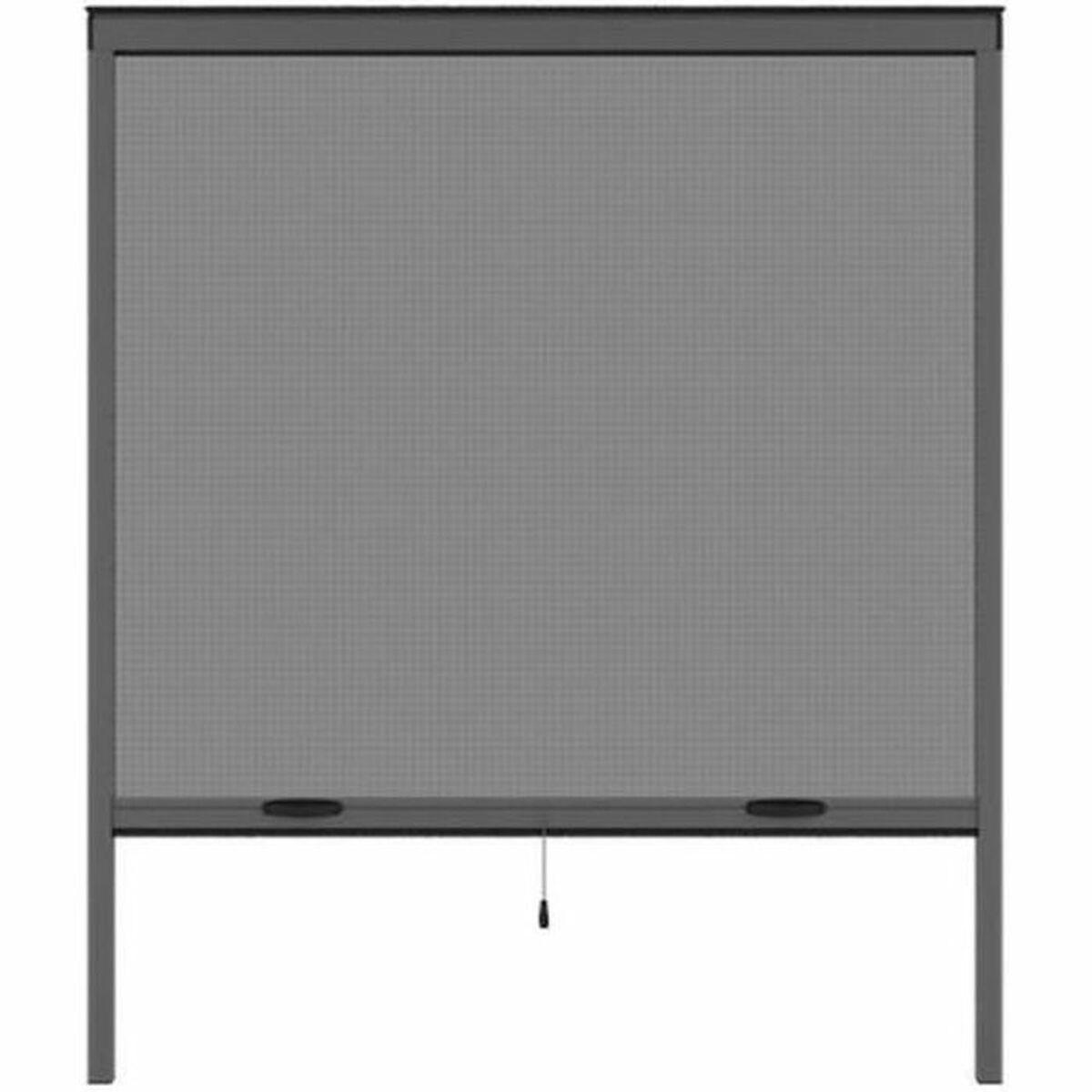 Moustikit moskitonet til vinduer - grå, aluminium, 125 × 145 cm