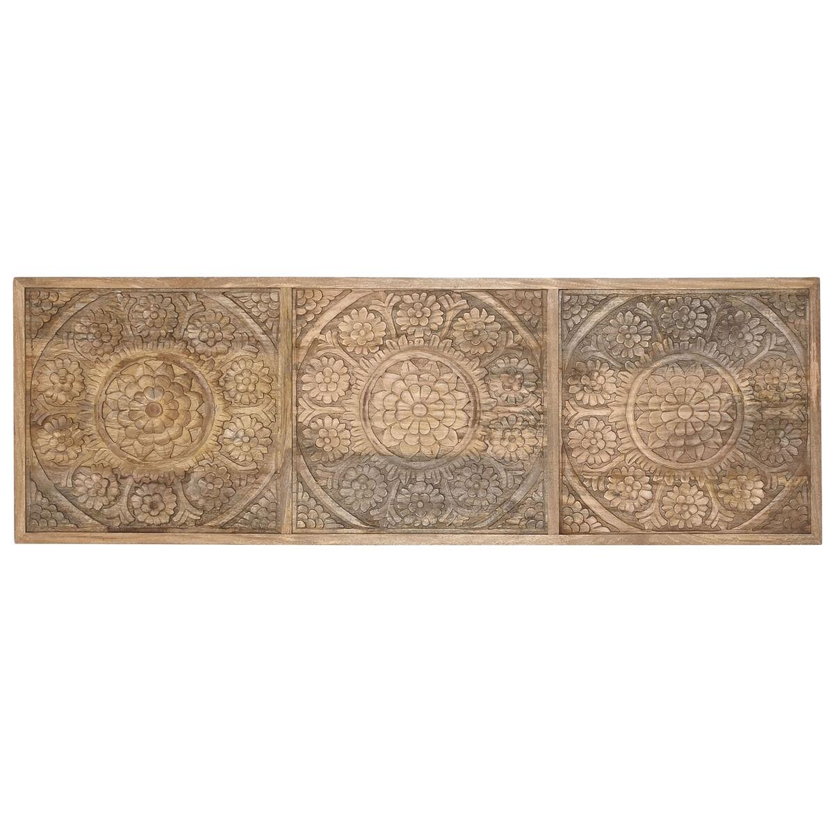 Sengegavl i mangotræ - natur, 182 × 3,5 × 60 cm