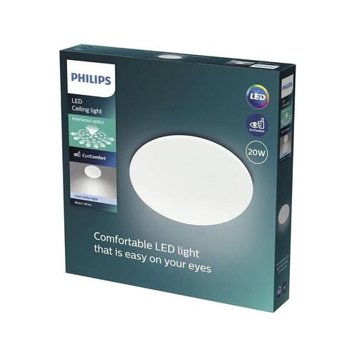 Philips Moire LED loftlampe Ø 38 cm - hvid metal, 20 W