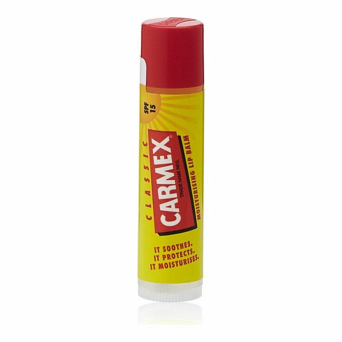 Carmex Classic læbepomade stick - SPF 15, 4,25 g (gul/sort)