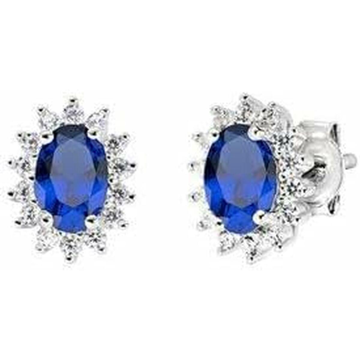 Amen ørestikker til kvinder - elegante blå sten