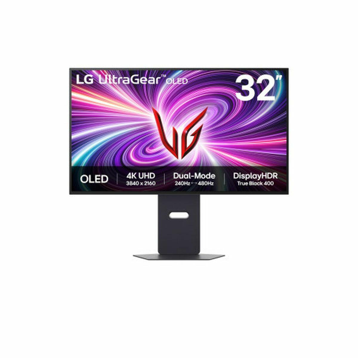 LG 32GS95UV-B 32" gaming skærm - 4K OLED, 240 Hz