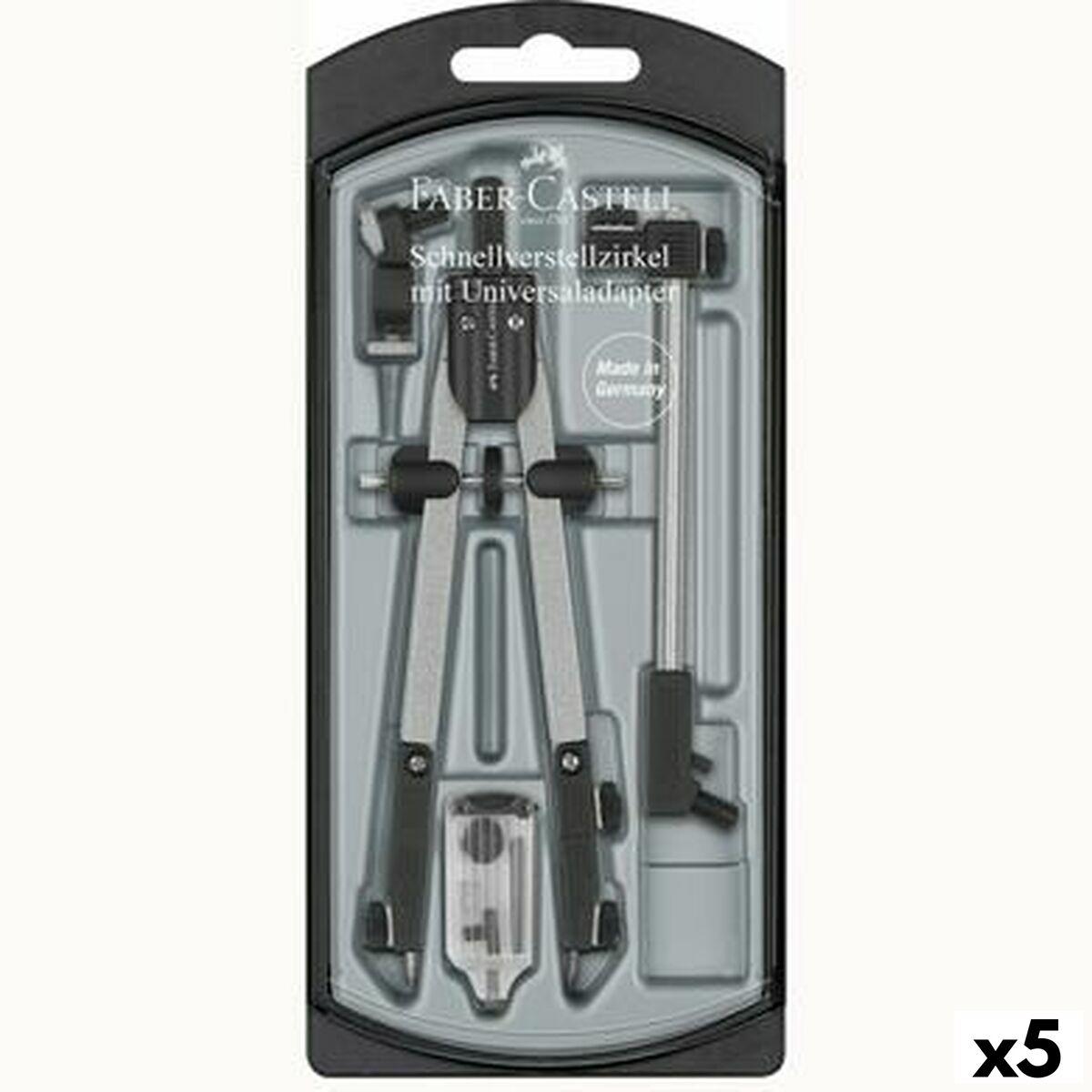 Faber-Castell passer sæt - grå (5 enheder)