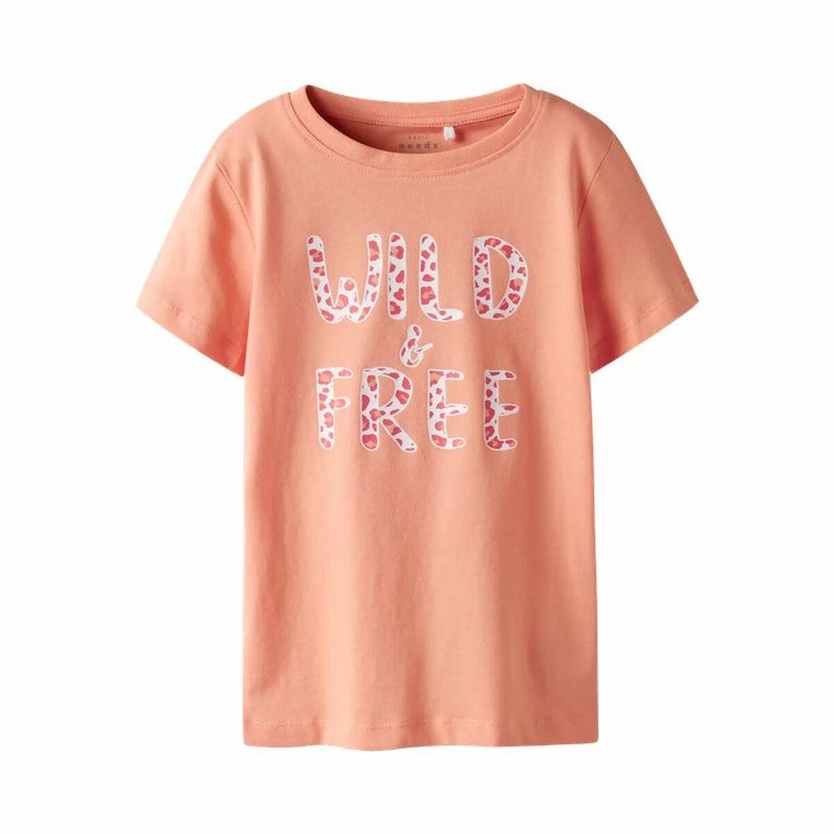 Name It T-shirt - Noos - NkfVanaya - Papaya Punch/Wild & Free