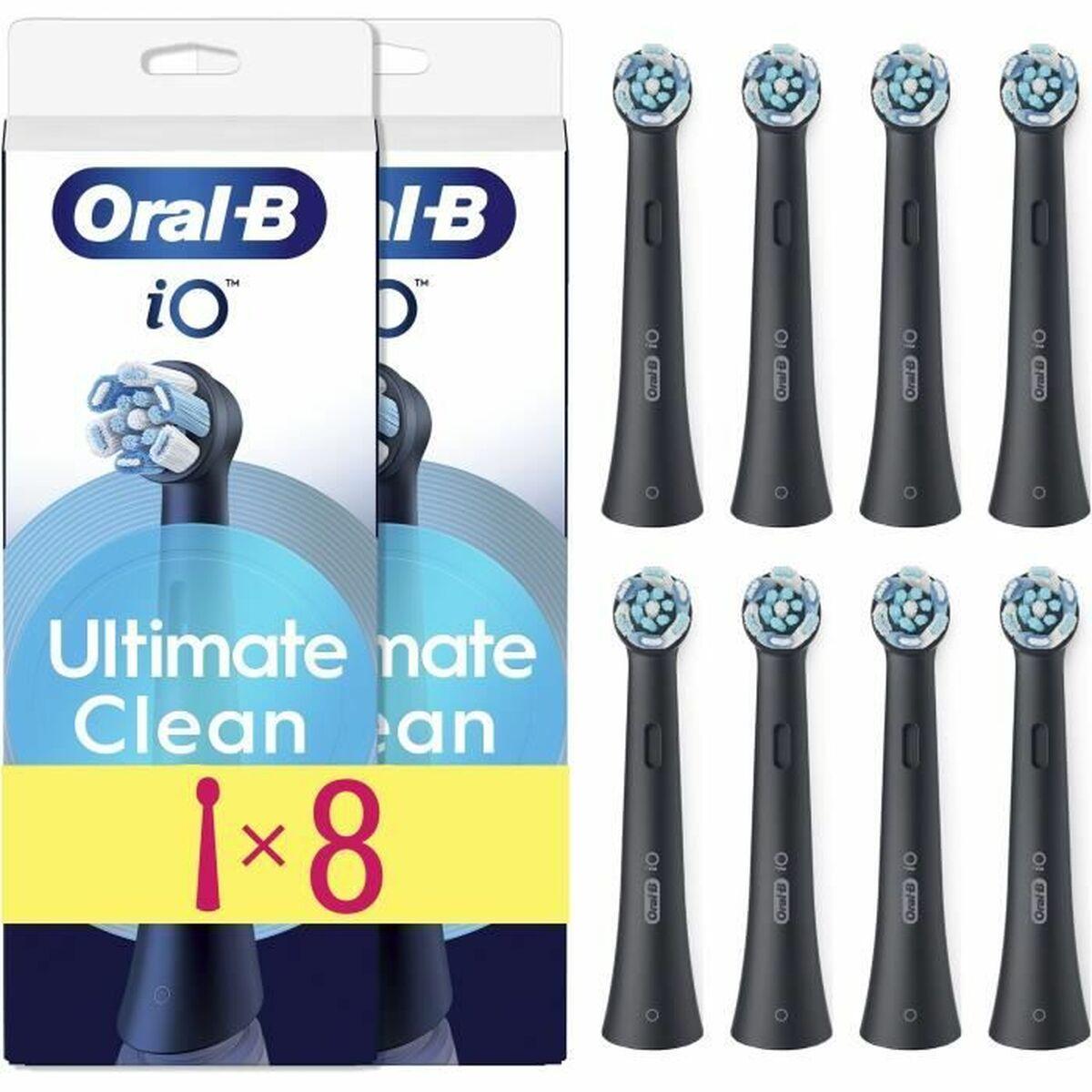 Tandbørstehoveder Oral-B iO Ultimate Clean - sort (8 stk.)