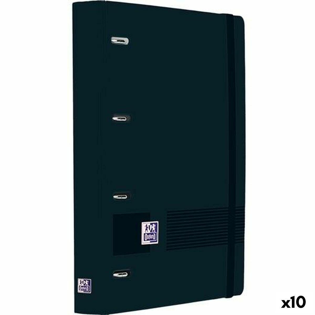 Oxford LIVE&GO ringbind A4+ - sort (10 stk.)