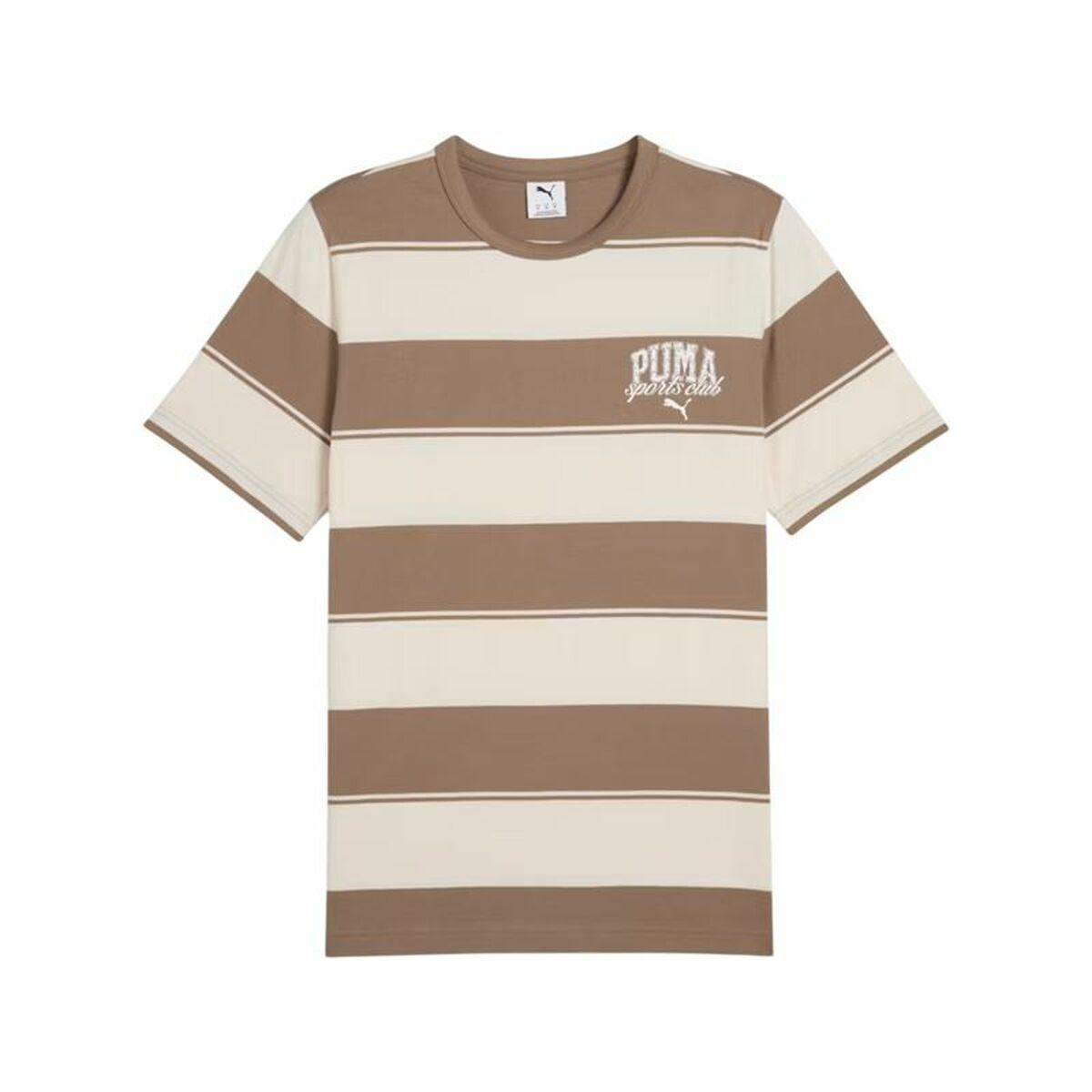 Puma Class Striped T-shirt til mænd - kortærmet, stribet (M)
