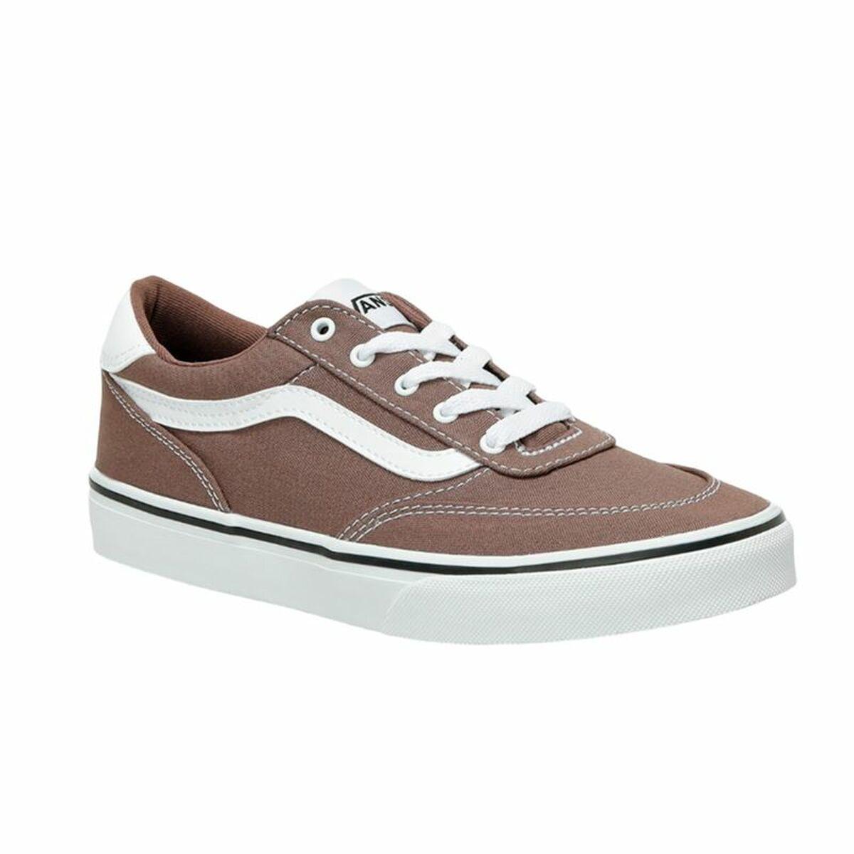 Vans Brooklyn LS Canvas børnesneakers - lys brun, str. 36