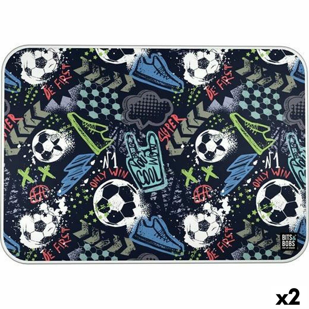 Bits&Bobs MATCH beskyttelsesmåtte - multifarvet PVC 47 × 33 cm (2 stk.)