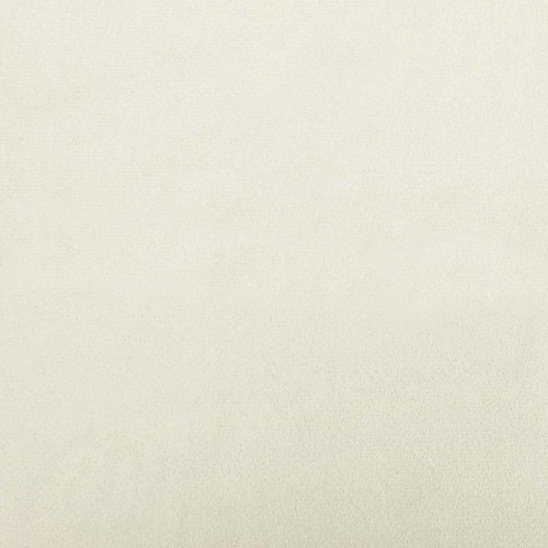 Gyngestol med fodskammel fløjl cremehvid