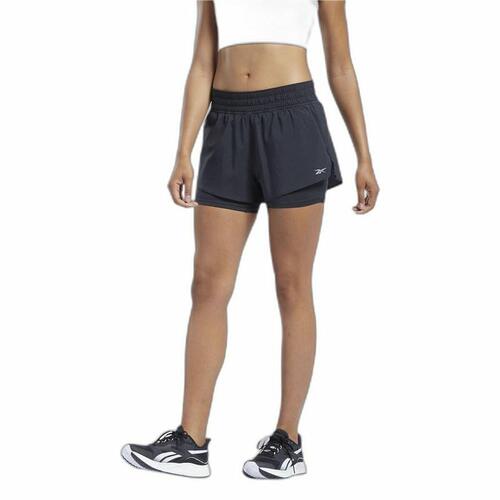 Reebok Wor Run 2-in-1 løbeshorts til kvinder - Sort (XL)